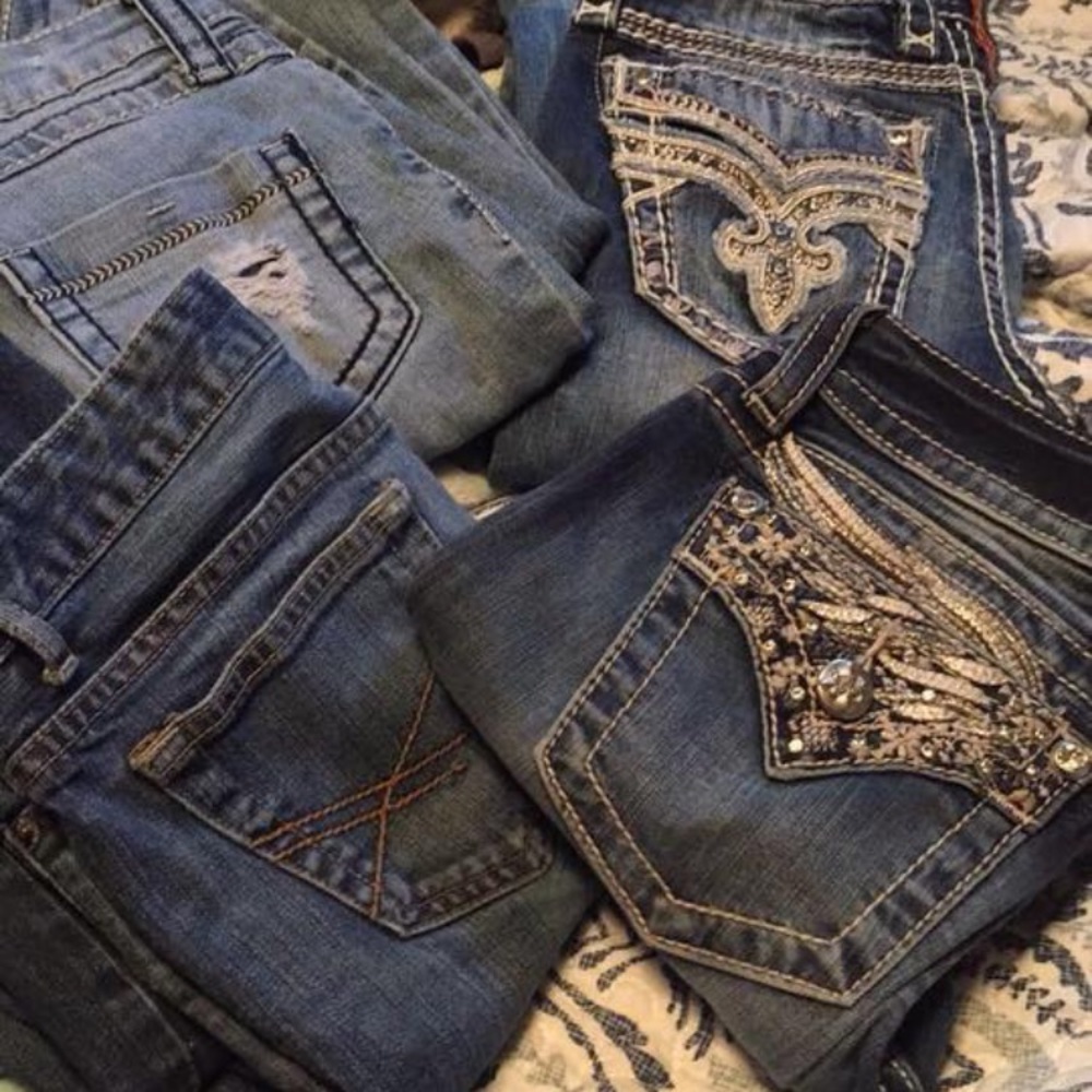 Name brand jeans!